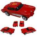 3" 1/64 Scale 1957 Chevrolet Corvette-Red Full Color Logo